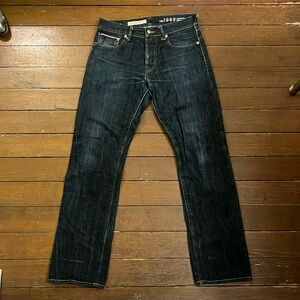 Gap 1969 Men’s Straight Leg Japanese Selvedge Raw Denim Jeans 30x30